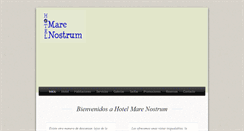 Desktop Screenshot of hotelmarenostrum.net